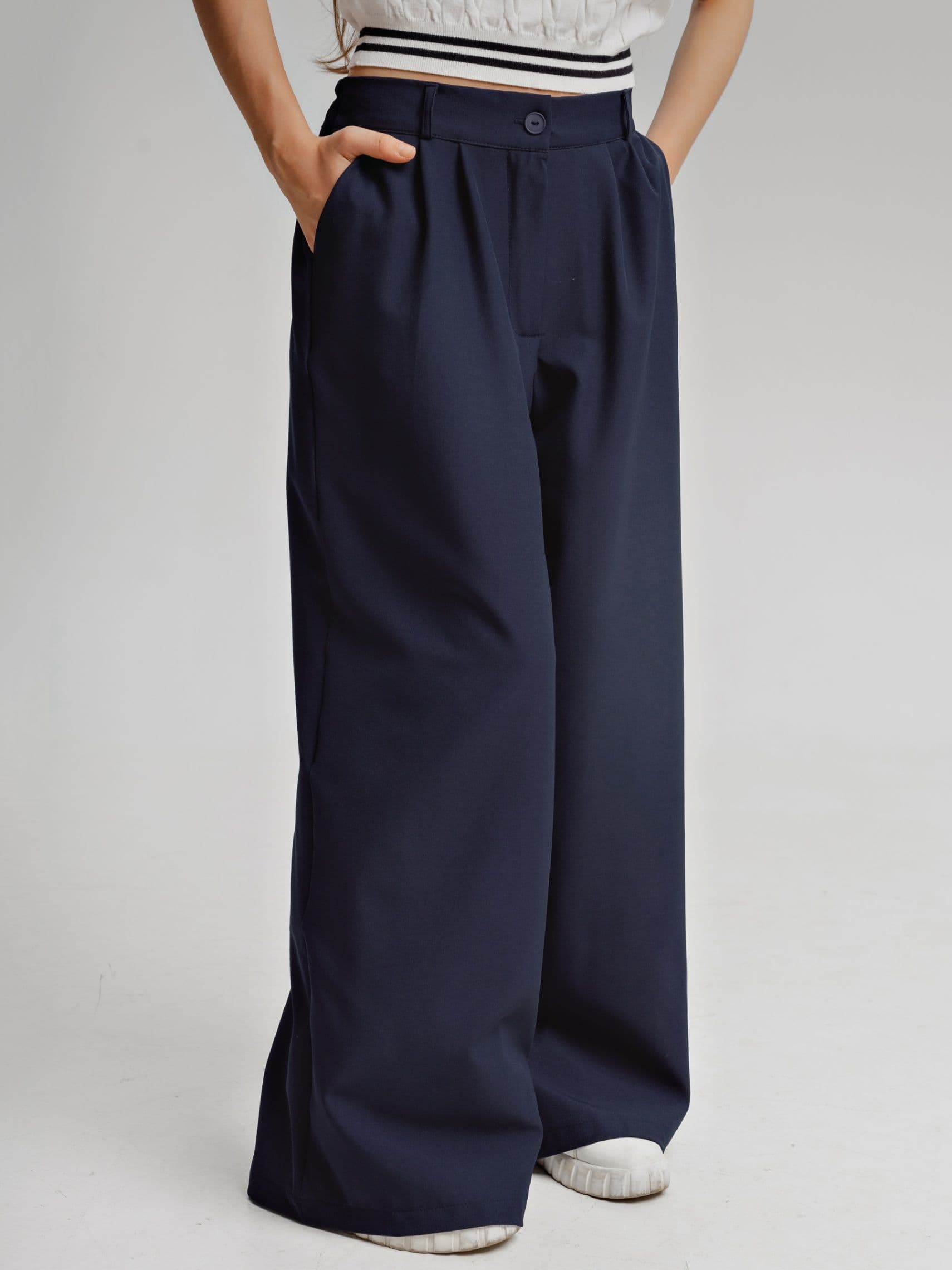 Школьные брюки палаццо для девочки — լուսանկար 5